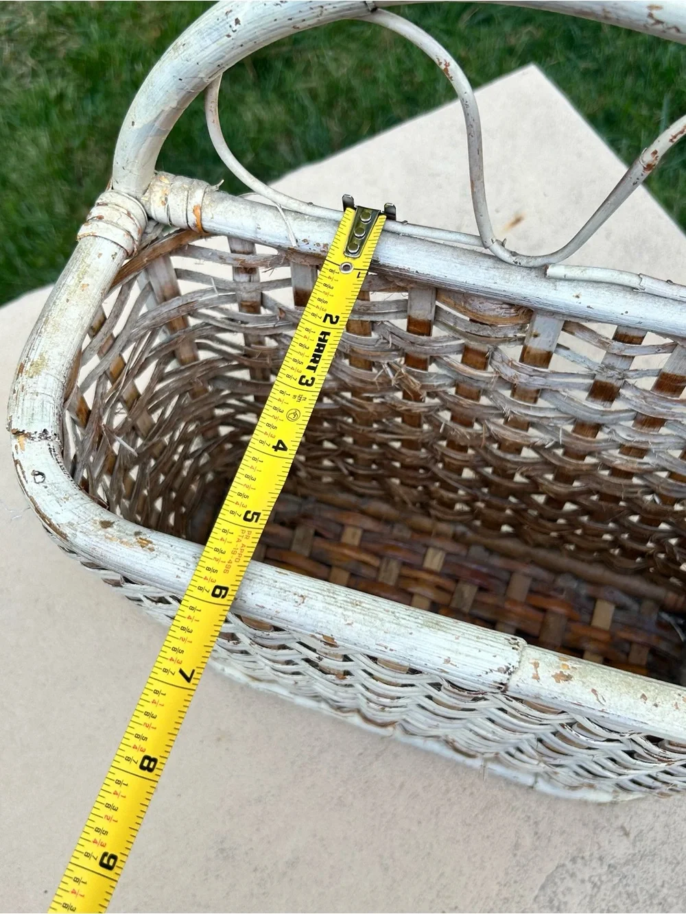 Vintage Woven Wicker Wall Basket